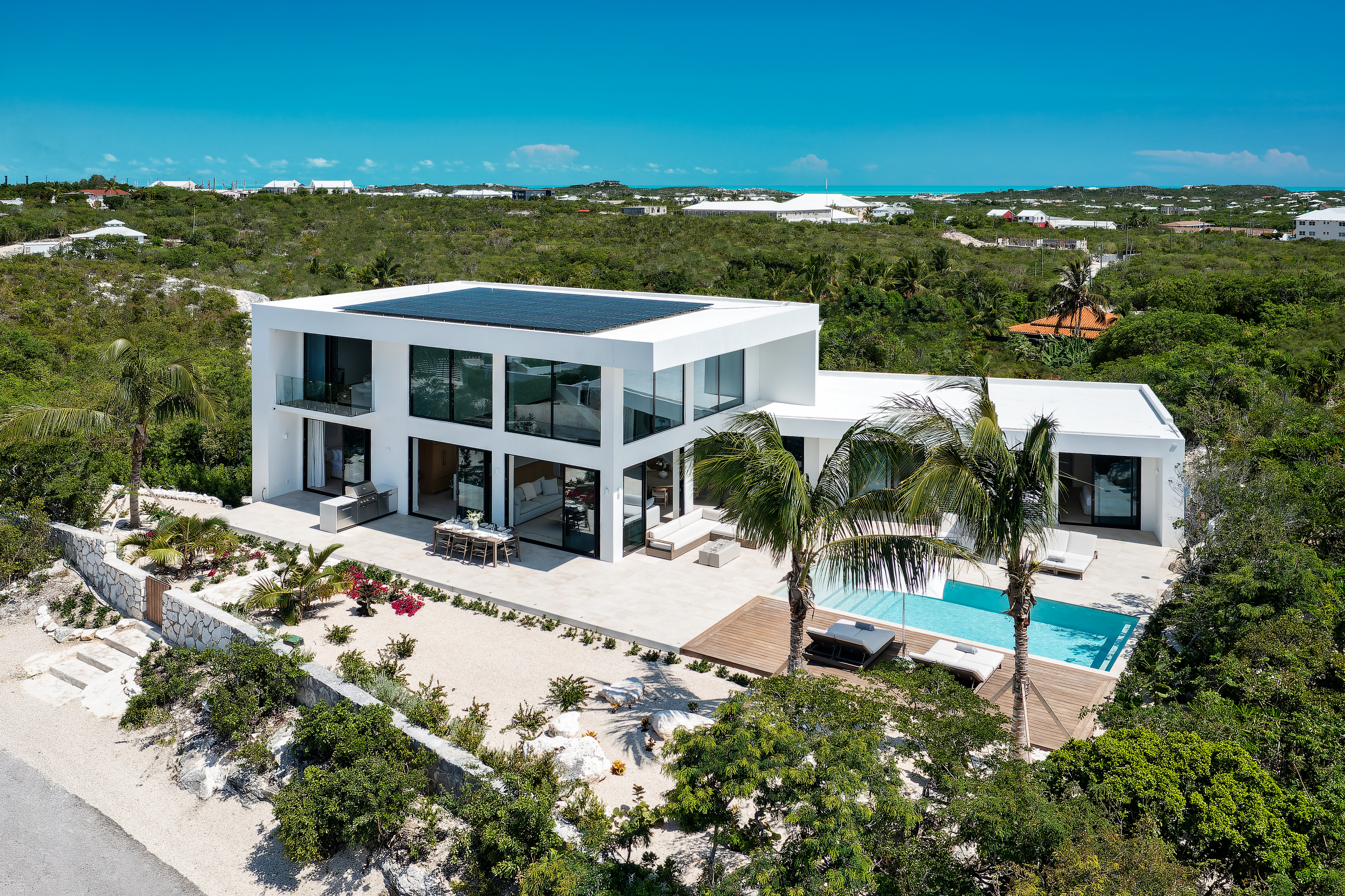 Friends gathered together enjoying a day in Turks and Caicos